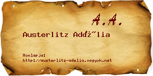 Austerlitz Adélia névjegykártya